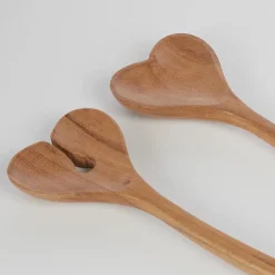 Butlers Kochen & Backen|Besteck-ACACIA Salatbesteck-Set Herz 2-tlg.