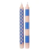 Butlers Kerzen-ART BOUGIE Stabkerze Checker 2er-Set