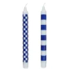 Butlers Kerzen-ART BOUGIE Stabkerze Checker 2er Set