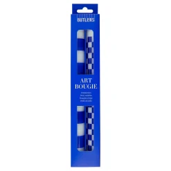 Butlers Kerzen-ART BOUGIE Stabkerze Checker 2er Set
