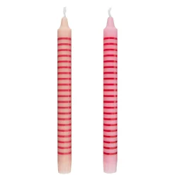 Butlers Kerzen-ART BOUGIE Stabkerze Streifen 2er Set
