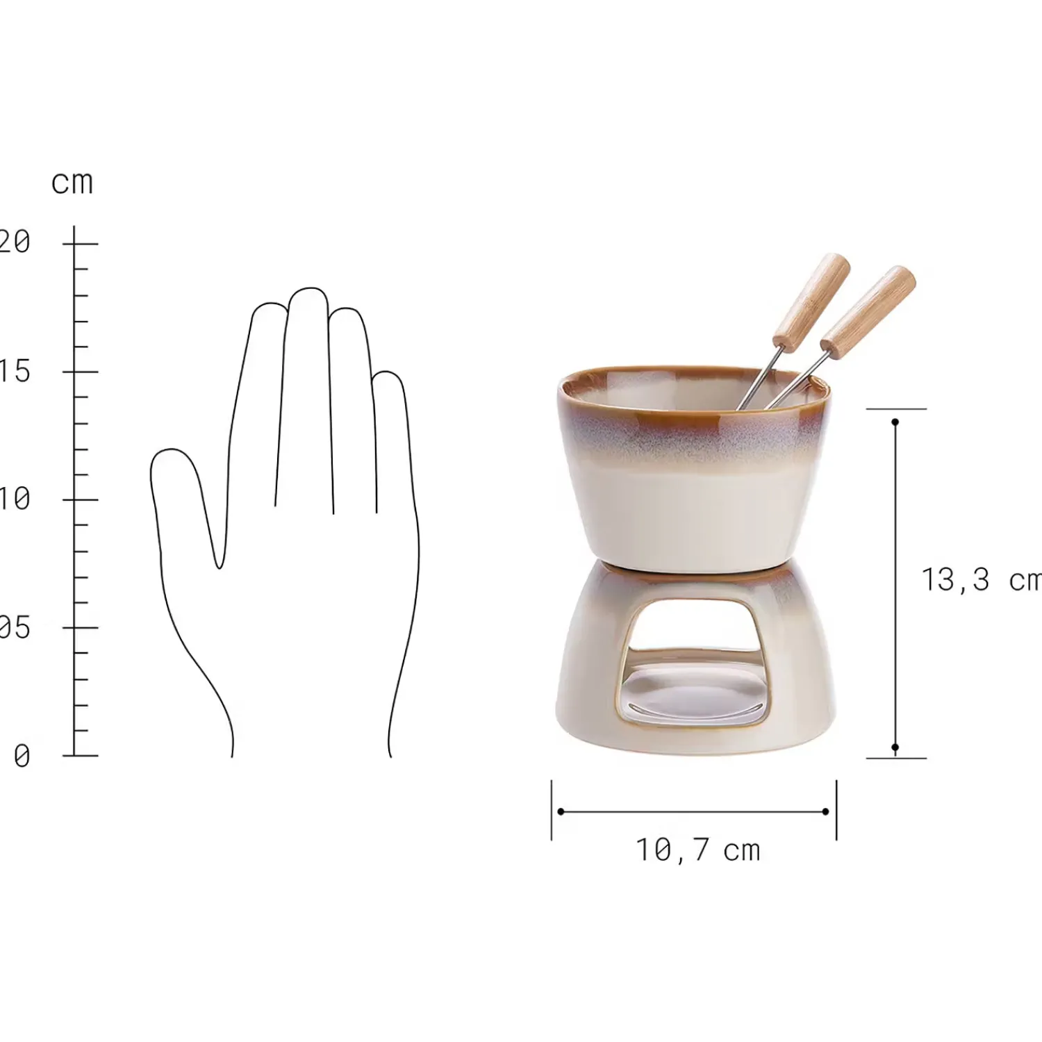 Butlers Tassen & Becher-AU CHOCOLAT Mini-Fondue 4er-Set