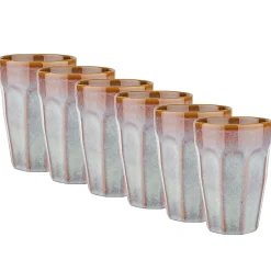 Butlers Tassen & Becher-BERGAMO Latte Macchiato Tasse 6er-Set