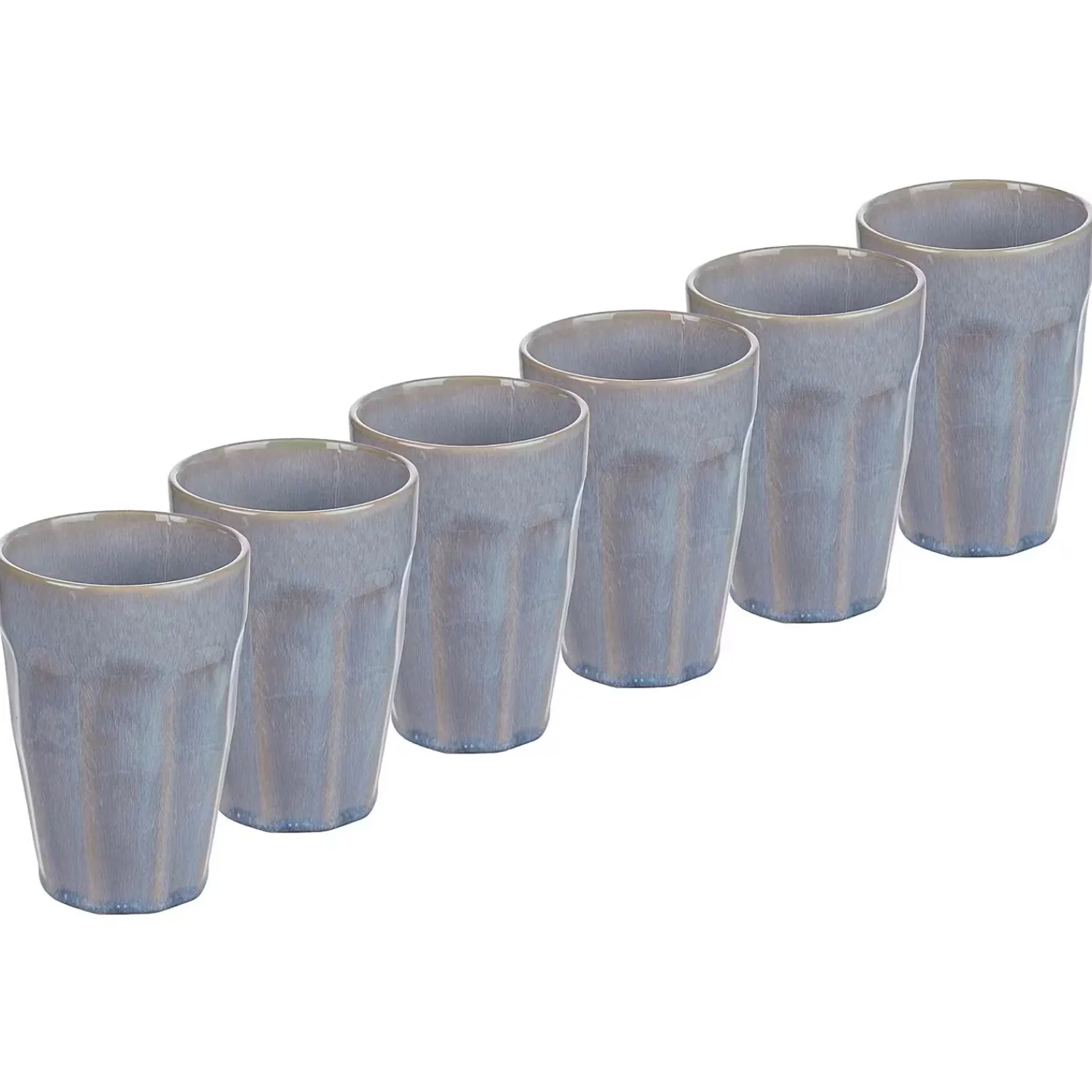 Butlers Tassen & Becher-BERGAMO Latte Macchiato Tasse 6er-Set