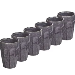 Butlers Tassen & Becher-BERGAMO Latte Macchiato Tasse 6er-Set