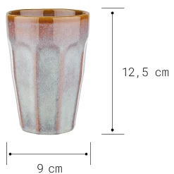 Butlers Tassen & Becher-BERGAMO Latte Macchiato Tasse 6er-Set