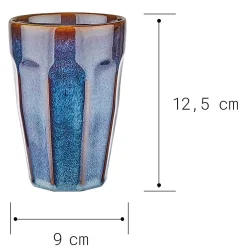 Butlers Tassen & Becher-BERGAMO Latte Macchiato Tasse 6er-Set