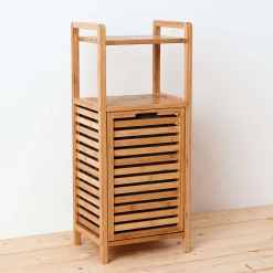 Butlers Badmöbel|Bad-Accessoires-BIG BAMBOO Regal mit Wäschekorb