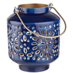 Butlers Laternen|Kerzenhalter & Kerzenständer-BLUE MAROCCO Laterne 4er-Set