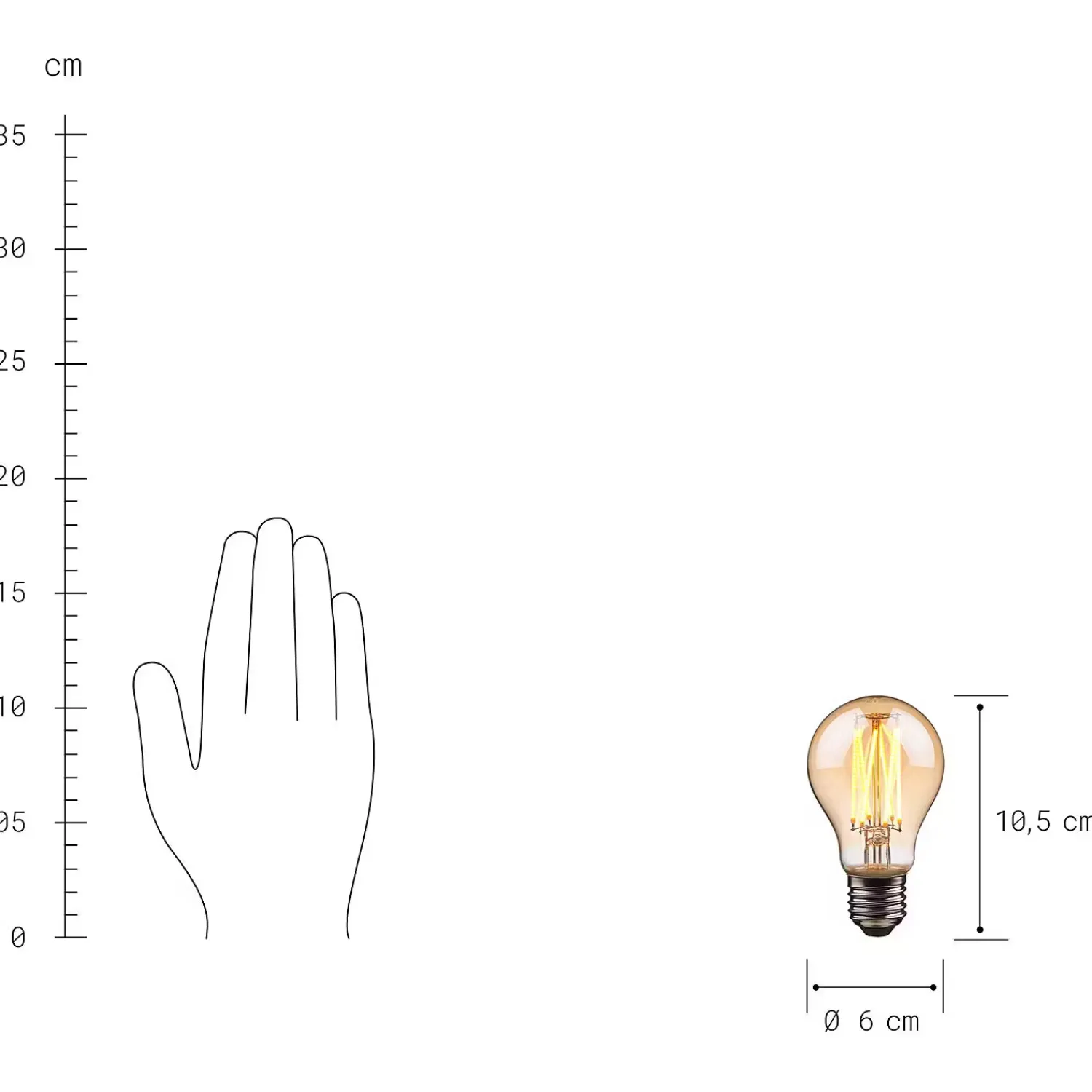 Butlers Led-Leuchtmittel-BRIGHT LIGHT LED-Glühbirne