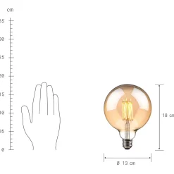 Butlers Led-Leuchtmittel-BRIGHT LIGHT LED-Glühlampe 2er-Set