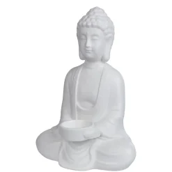 Butlers Teelichthalter|Kerzenhalter & Kerzenständer-BUDDHA Deko-Statue mit Kerzenhalter
