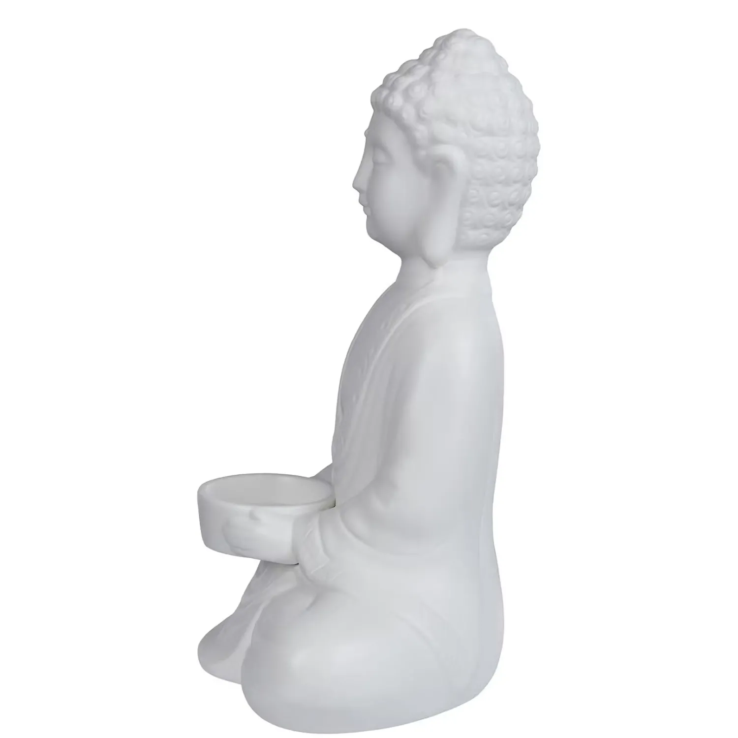 Butlers Teelichthalter|Kerzenhalter & Kerzenständer-BUDDHA Deko-Statue mit Kerzenhalter