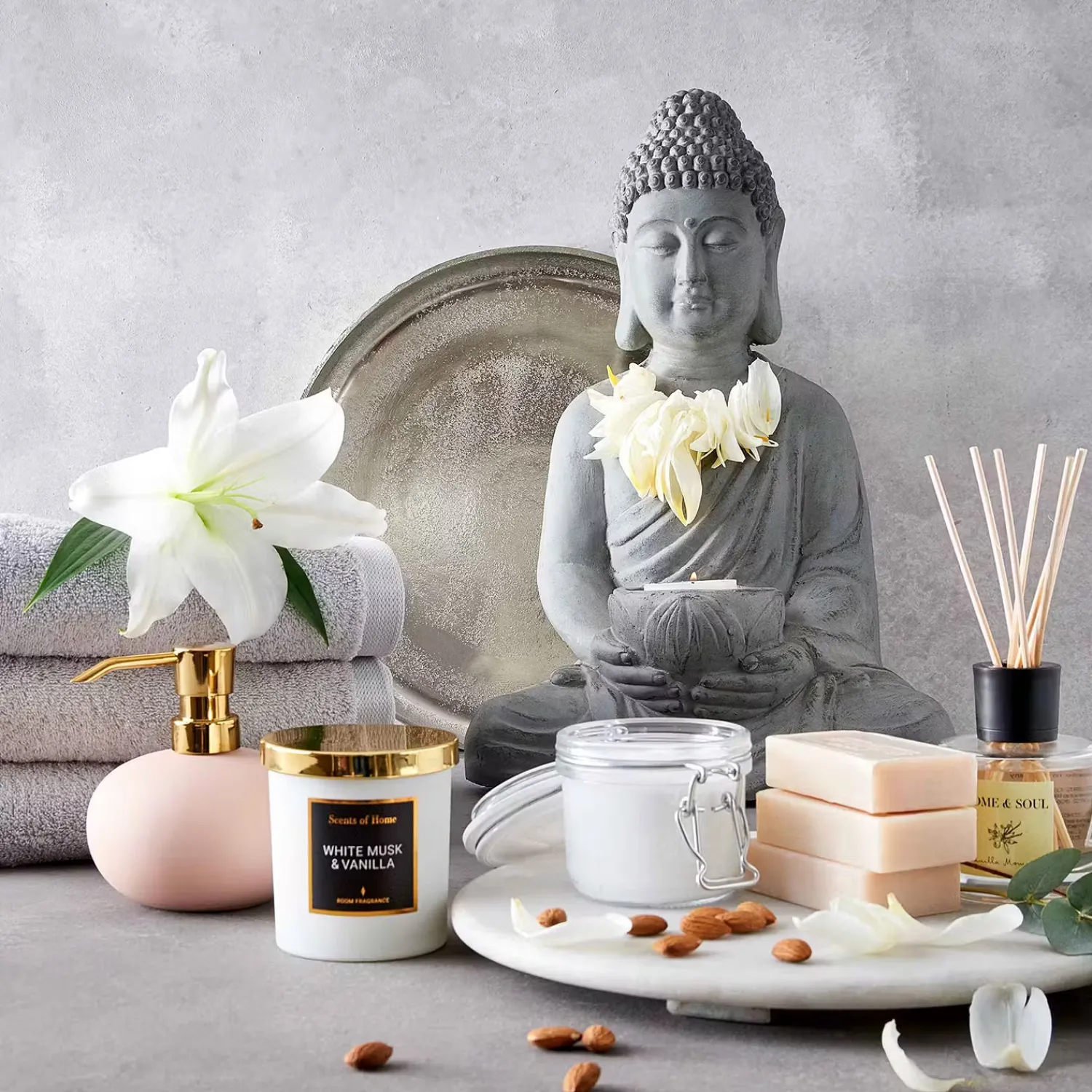 Butlers Kerzenhalter & Kerzenständer-BUDDHA Kerzenhalter