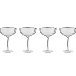 Butlers Sektgläser & Champagnergläser-Champagnerschale CHELSEA 4er-Set