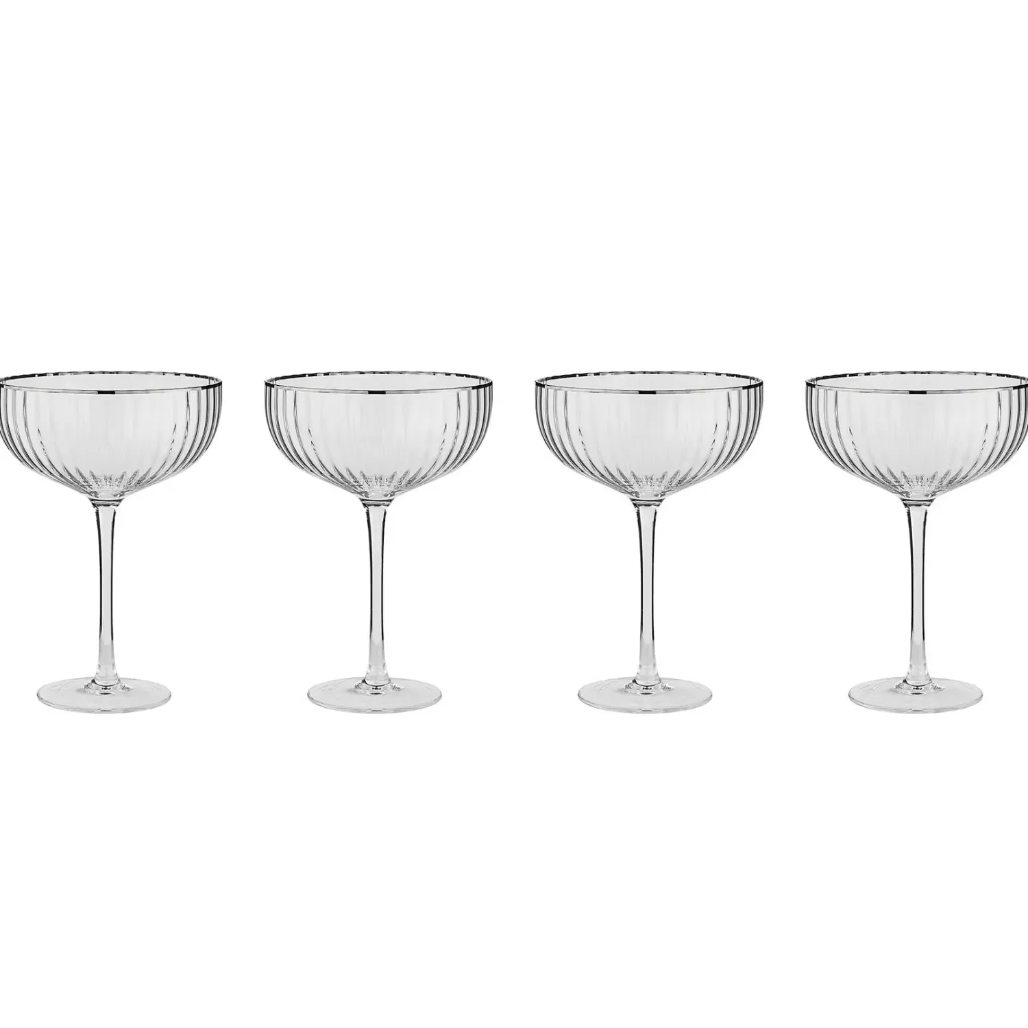 Butlers Sektgläser & Champagnergläser-Champagnerschale CHELSEA 4er-Set