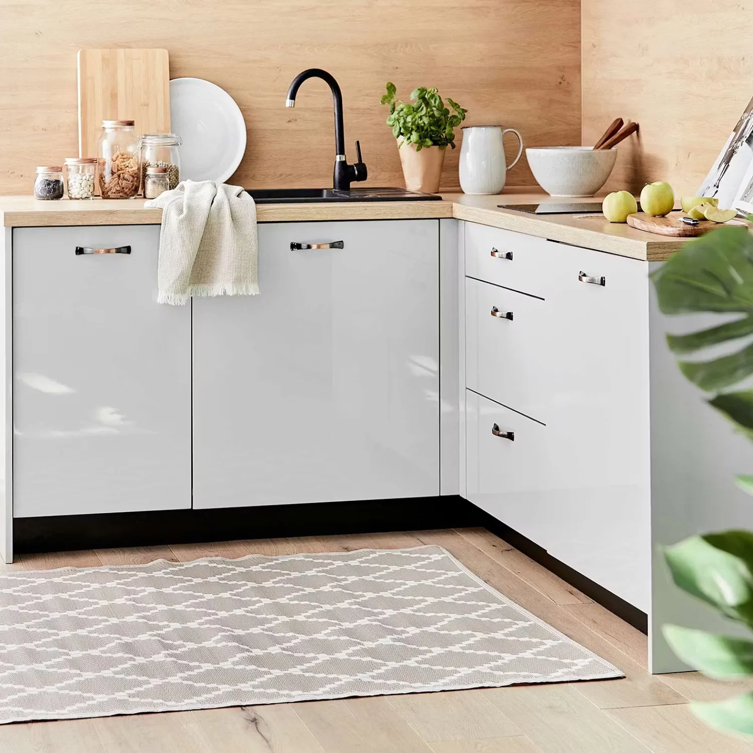 Butlers Teppiche-COLOUR CLASH In-/Outdoorteppich Rauten