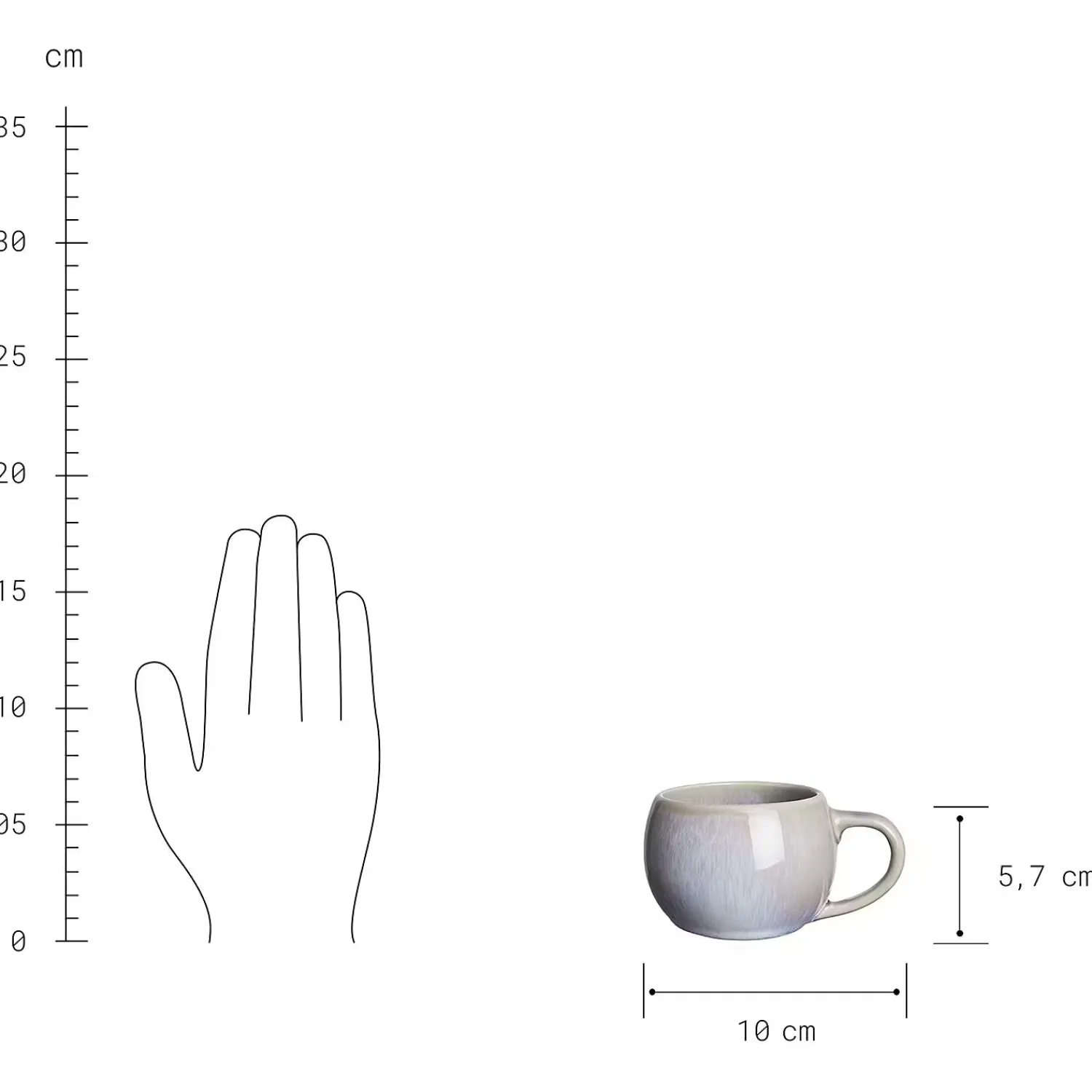 Butlers Tassen & Becher-COTTAGE Espressotasse 6er-Set