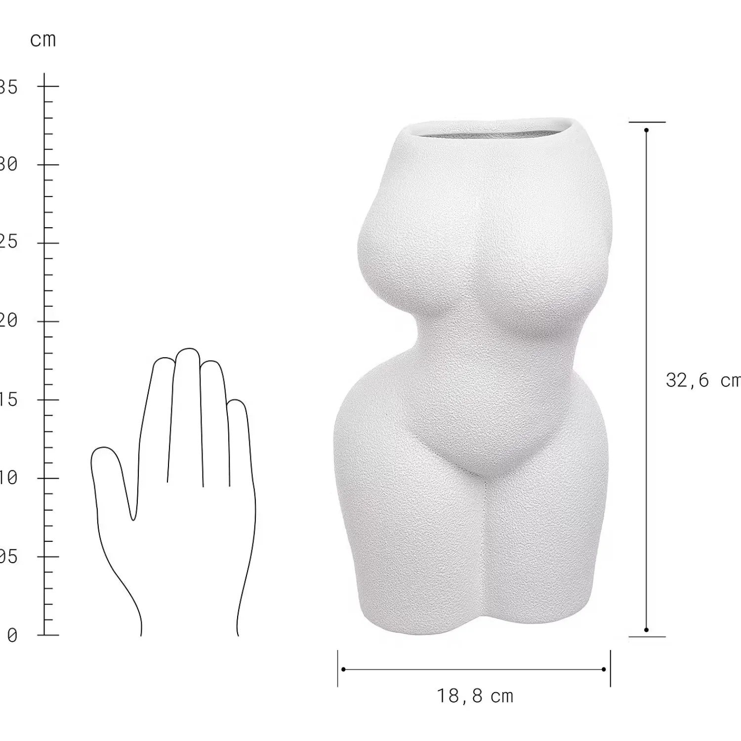 Butlers Vasen-EVA Vase Silhouette