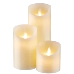 Butlers Kerzen-GLOWING FLAME LED Kerzen-Set 3-tlg.