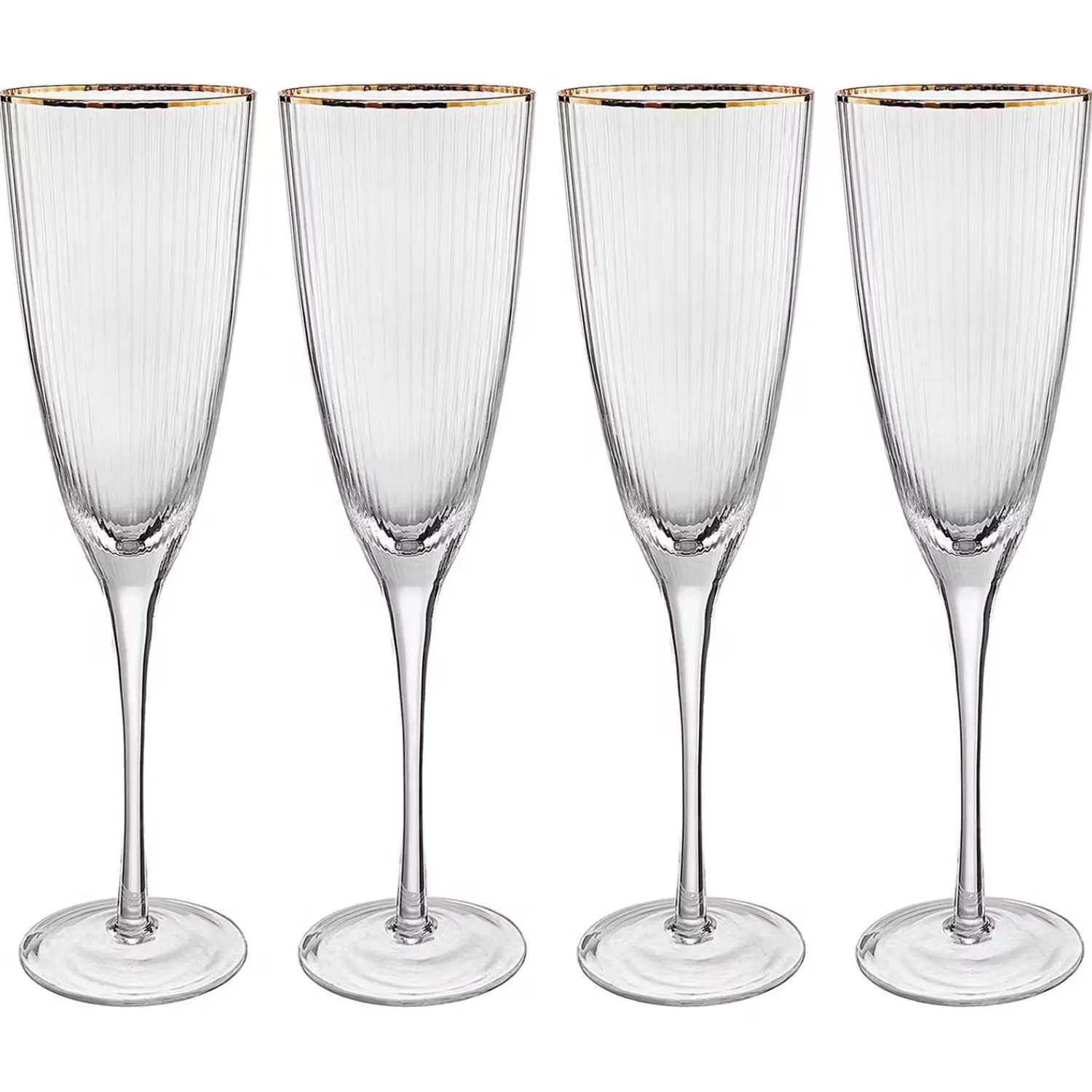 Butlers Sektgläser & Champagnergläser-GOLDEN TWENTIES Champagnerflöte 4er-Set