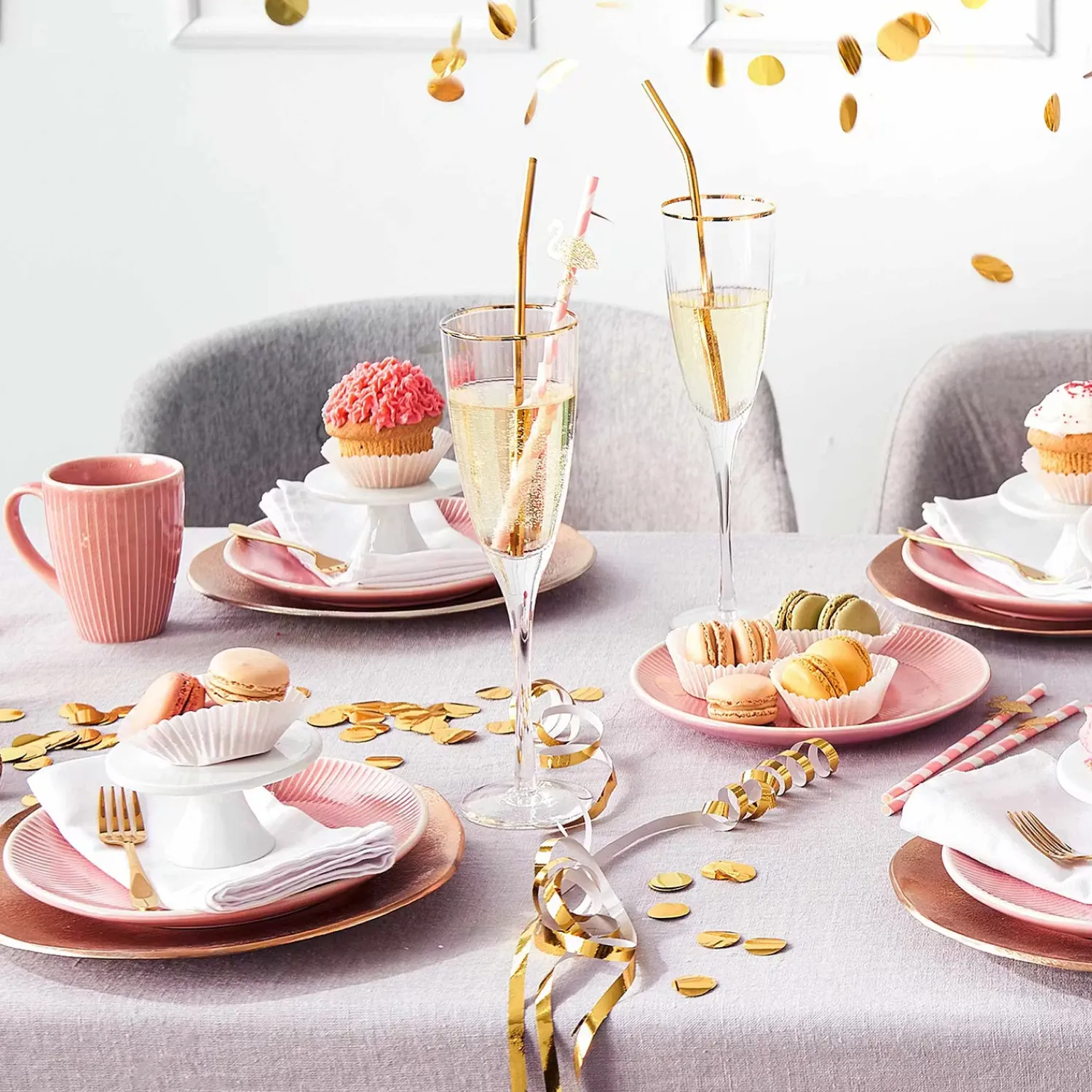 Butlers Sektgläser & Champagnergläser-GOLDEN TWENTIES Champagnerflöte 4er-Set