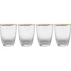 Butlers Wassergläser-GOLDEN TWENTIES Wasserglas 4er-Set