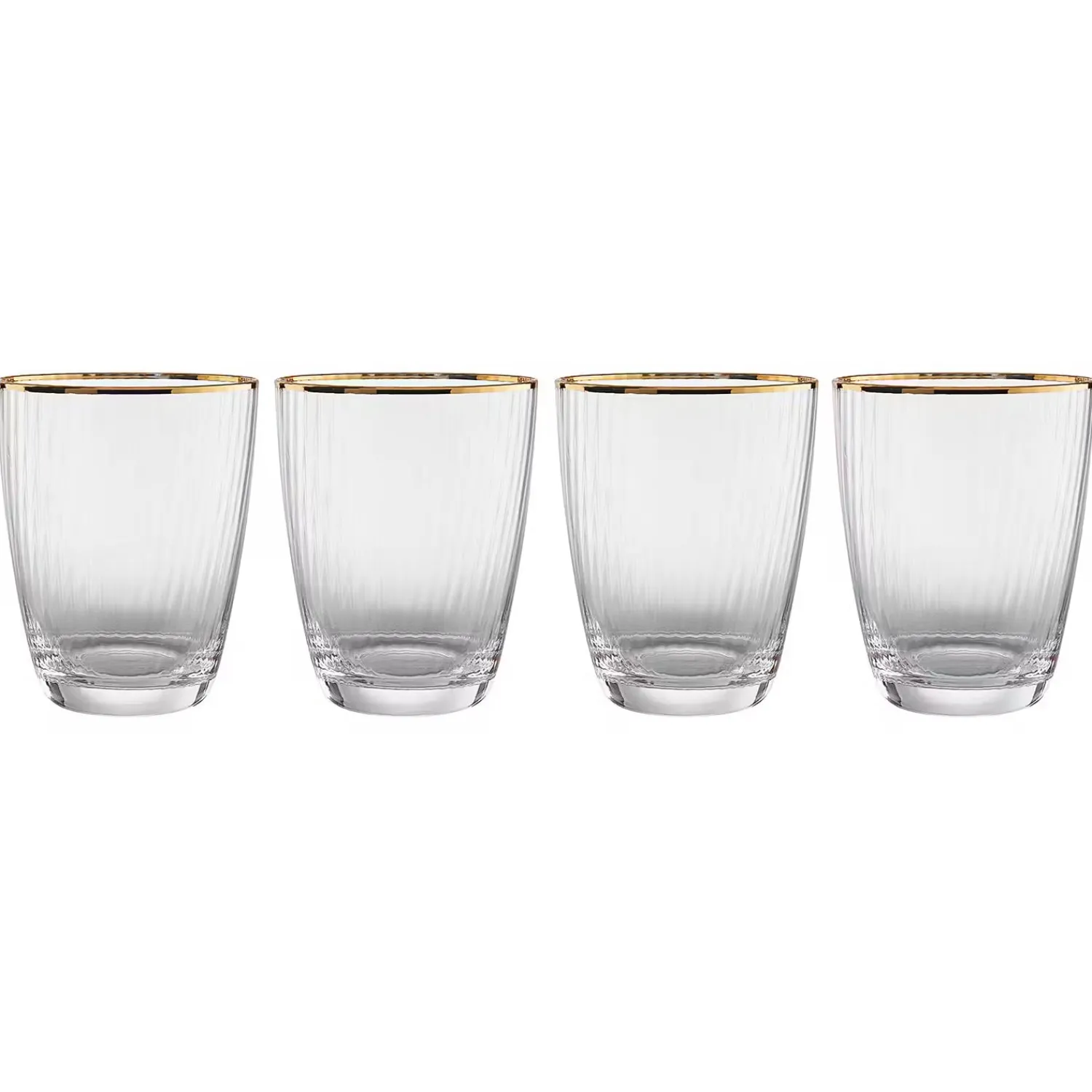 Butlers Wassergläser-GOLDEN TWENTIES Wasserglas 4er-Set