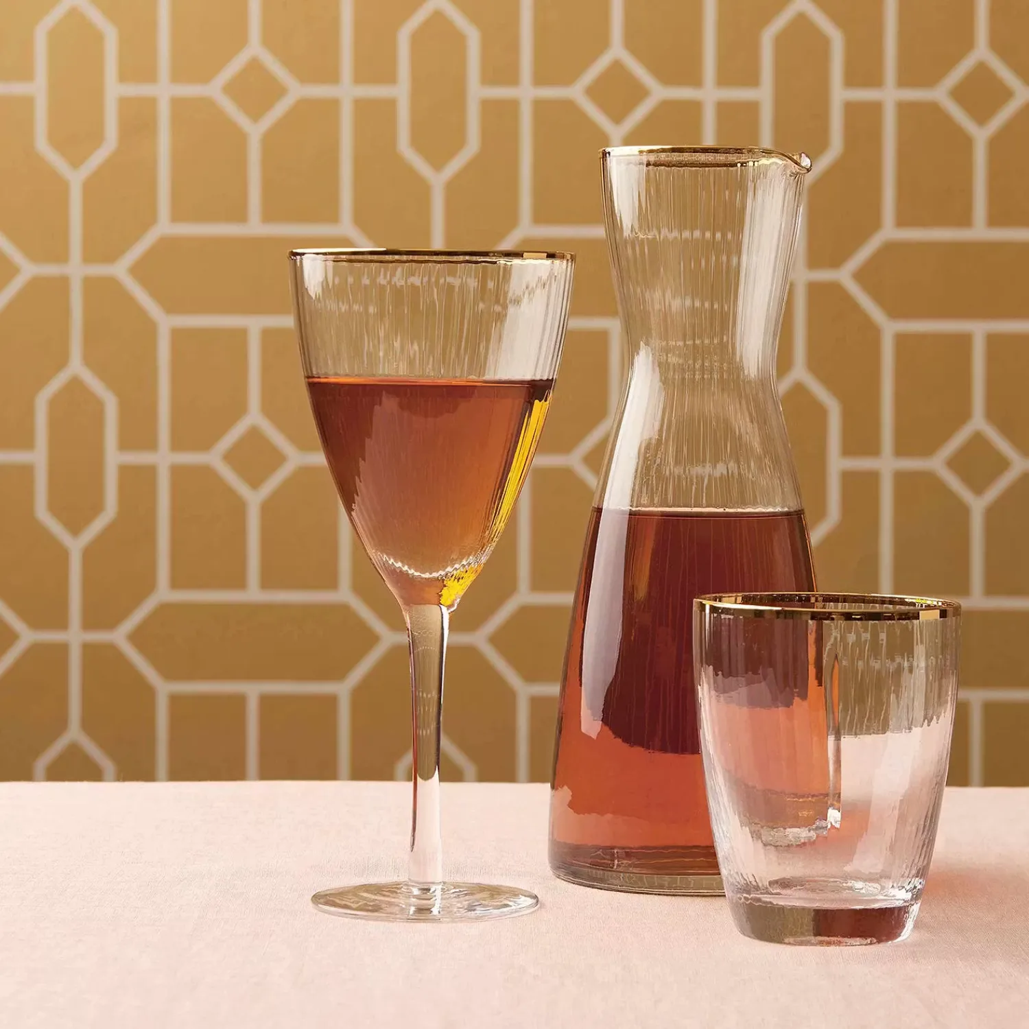 Butlers Wassergläser-GOLDEN TWENTIES Wasserglas 4er-Set