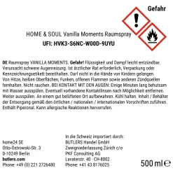 Butlers Raumdüfte|Raumdüfte & Diffuser-HOME & SOUL Raumspray Vanilla Moments