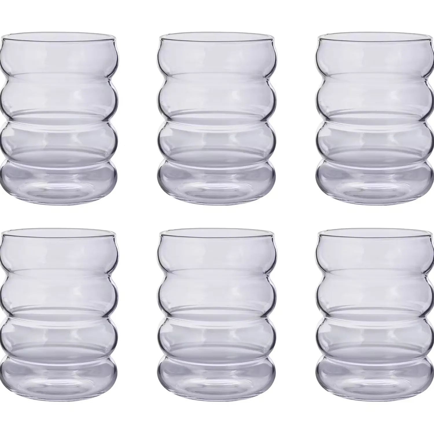 Butlers Wassergläser-HOOP Trinkglas 6er-Set
