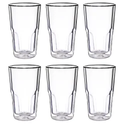 Butlers Wassergläser-HOT & COLD Trinkglas doppelwandig 6er-Set