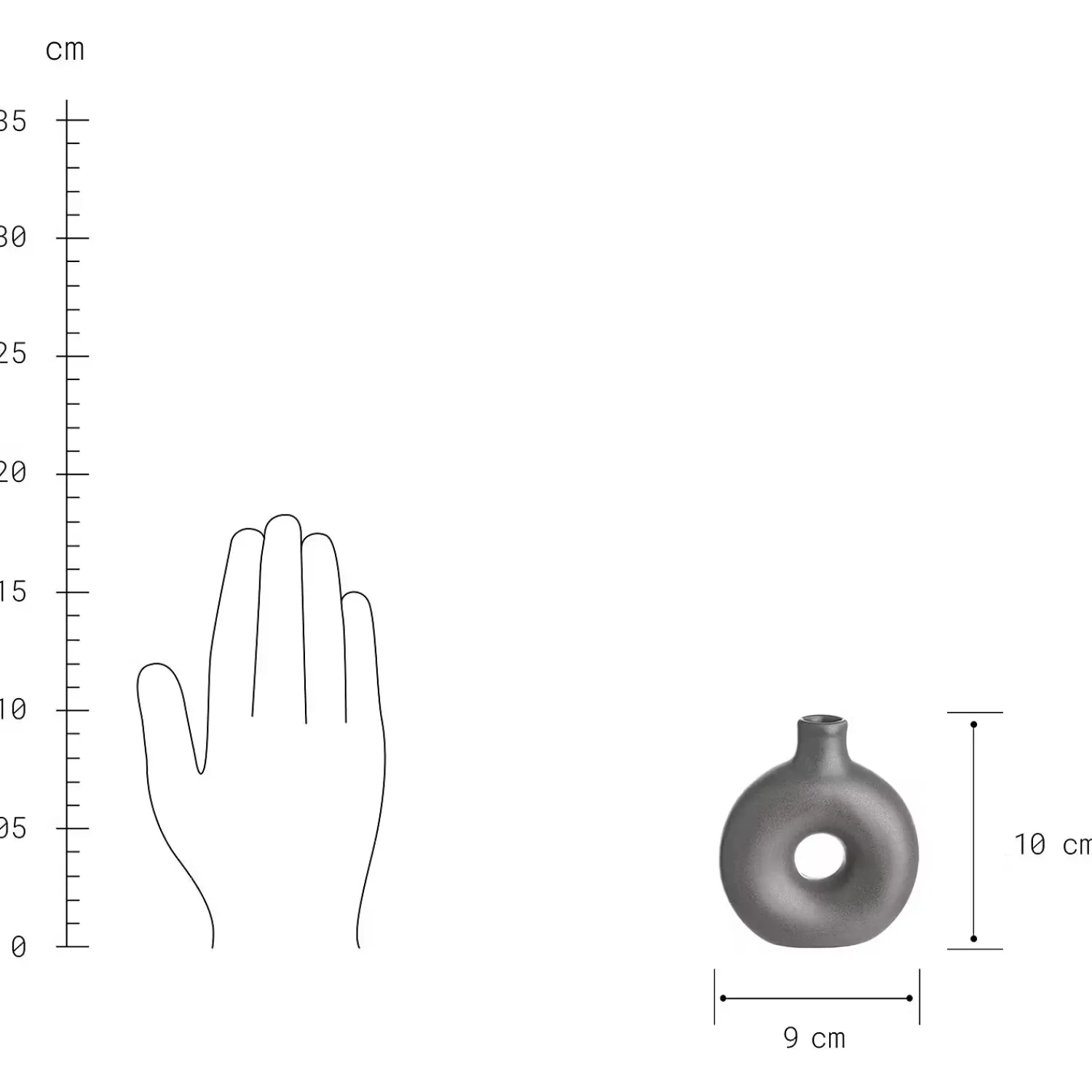 Butlers Vasen-LOOPY Mini-Vase 6er-Set