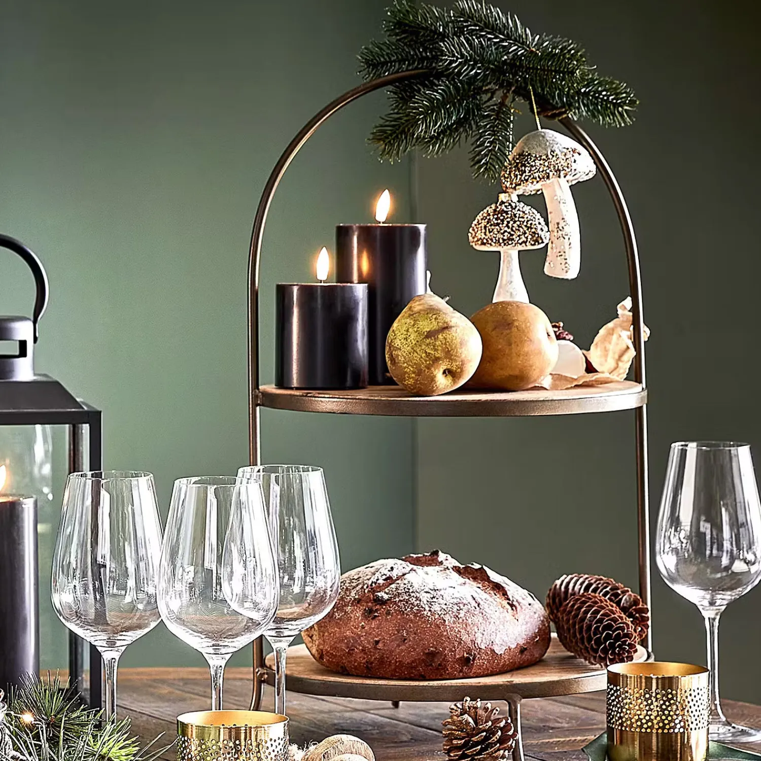 Butlers Lichterketten-NORDIC LIGHT LED-Kerzen-Set 4-tlg.