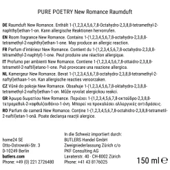 Butlers Raumdüfte|Raumdüfte & Diffuser-PURE POETRY Raumduft NEW ROMANCE