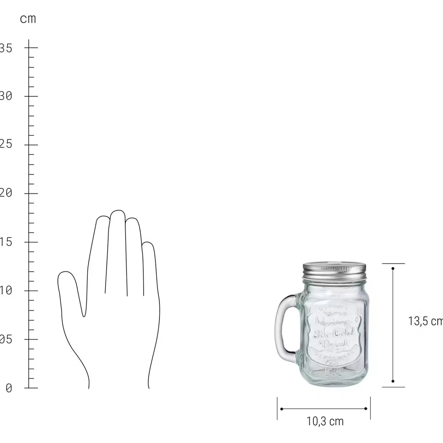 Butlers Wassergläser-REFRESH Trinkglas 6er-Set