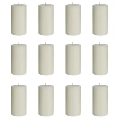 Butlers Kerzen-RUSTIC Stumpenkerze 12er-Set