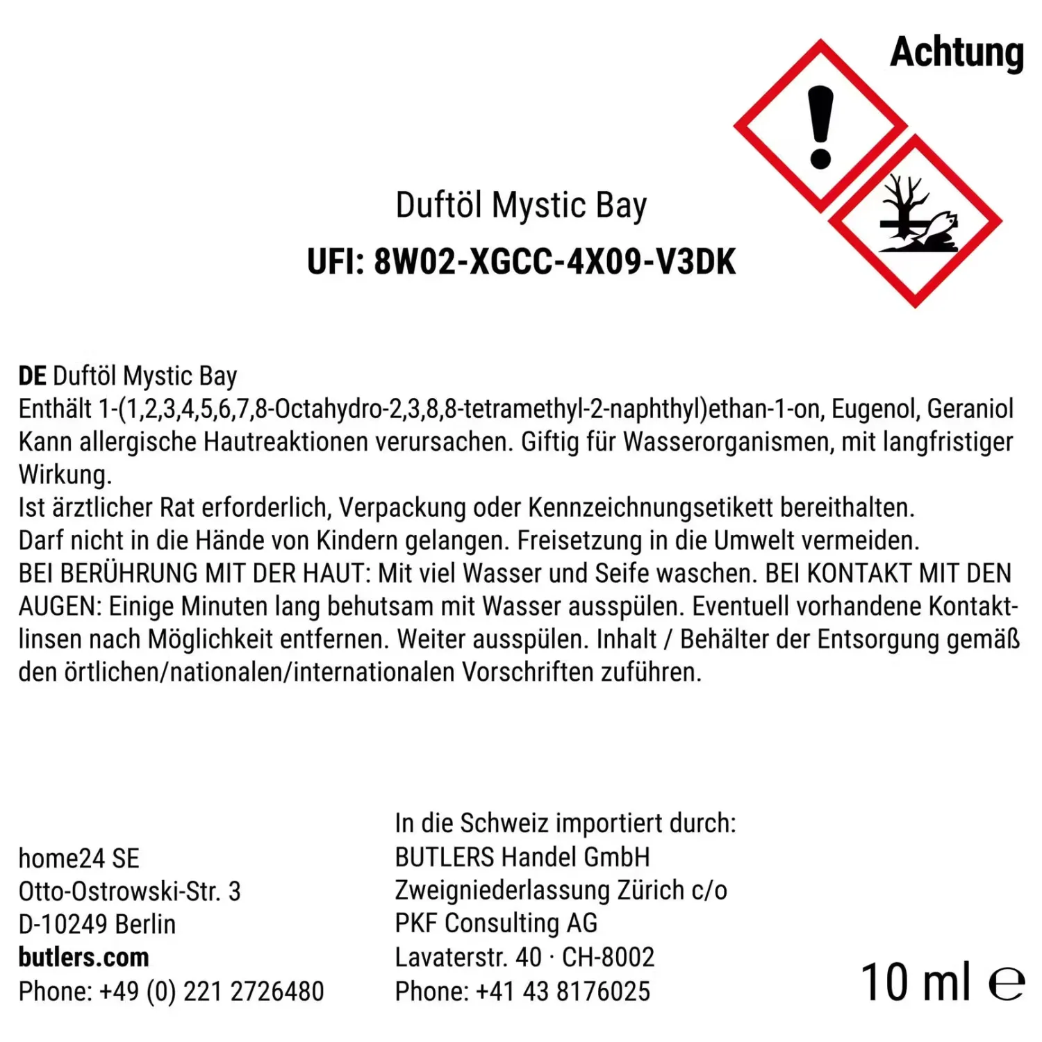 Butlers Raumdüfte|Raumdüfte & Diffuser-SUPREME Duftöl Mystic Bay