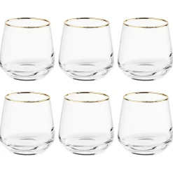 Butlers Wassergläser-TOUCH OF GOLD Wasserglas 6er-Set