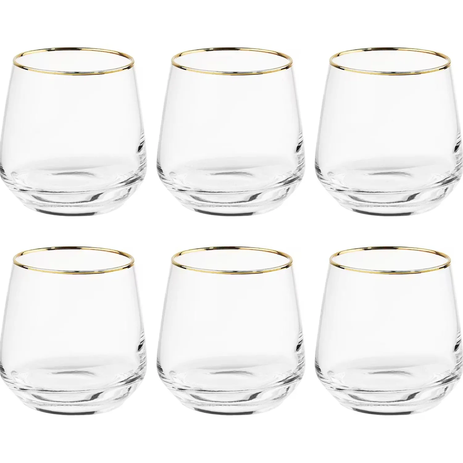 Butlers Wassergläser-TOUCH OF GOLD Wasserglas 6er-Set