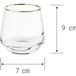 Butlers Wassergläser-TOUCH OF GOLD Wasserglas 6er-Set
